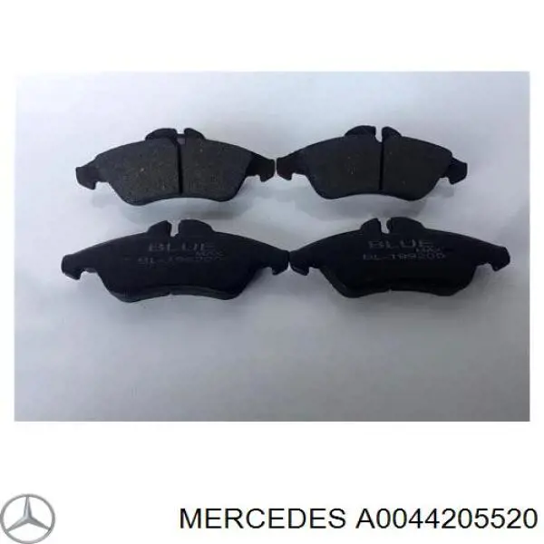 A0044205520 Mercedes колодки тормозные передние дисковые