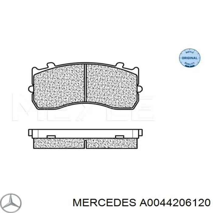 Колодки Mercedes A0044206120 цена, от 75.42 USD