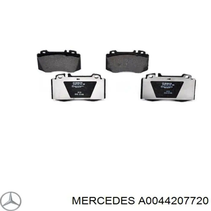 Передние тормозные колодки A0044207720 Mercedes