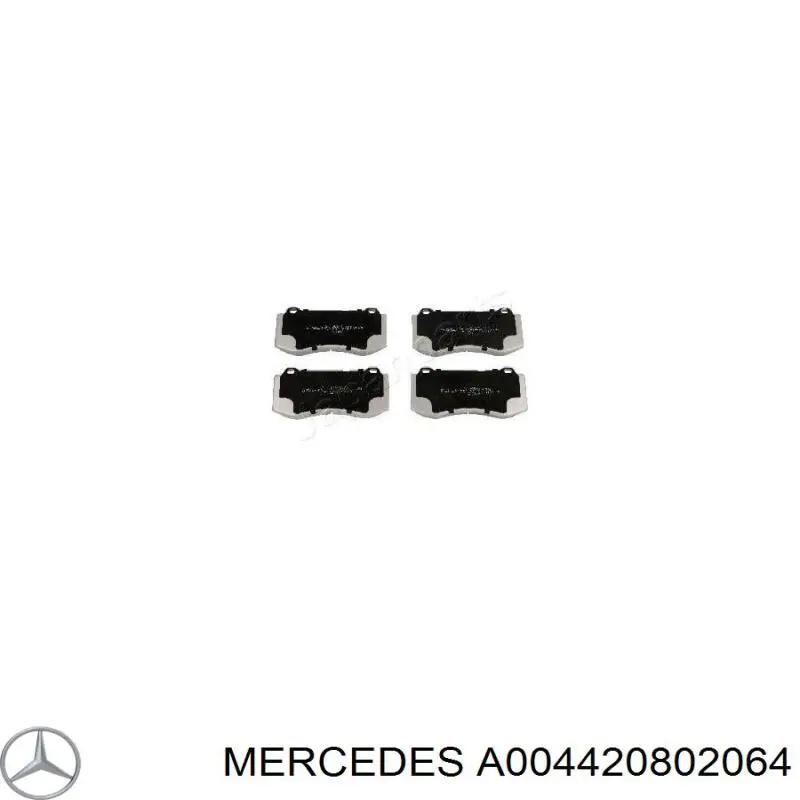 A004420802064 Mercedes колодки тормозные передние дисковые