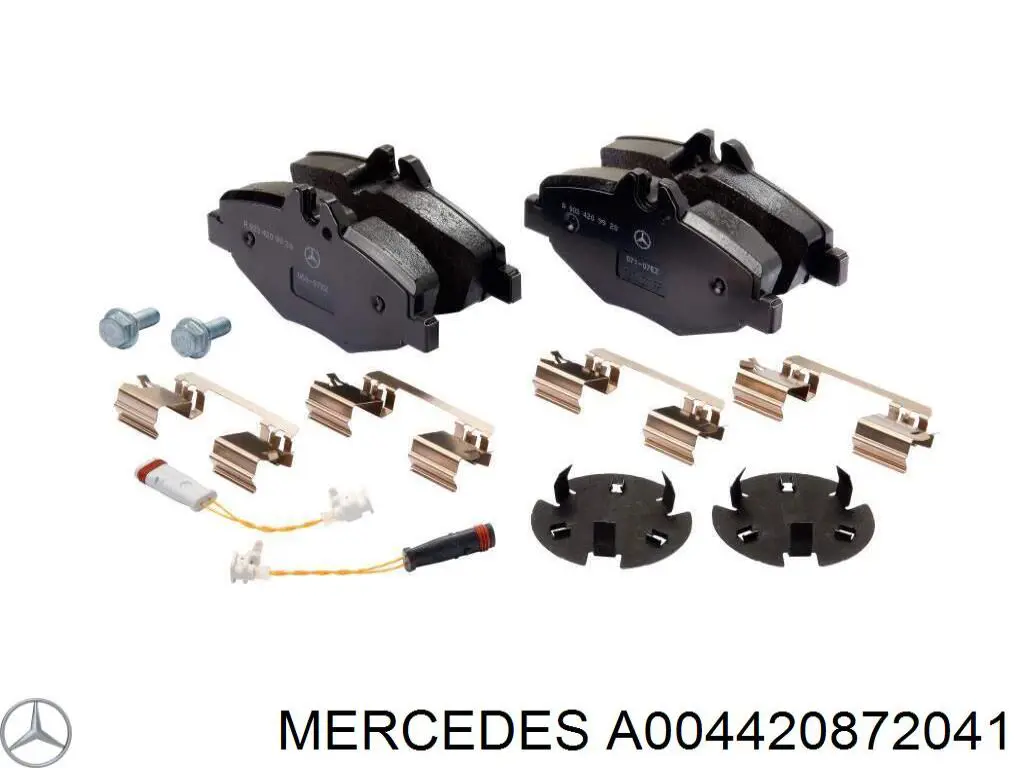 A004420872041 Mercedes колодки тормозные передние дисковые
