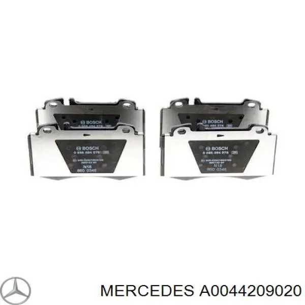 Pastillas de freno delanteras A0044209020 Mercedes