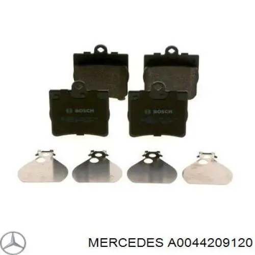 Sapatas do freio traseiras de disco Mercedes A0044209120 preço, a partir de 33,40 USD