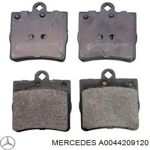 A0044209120 Mercedes Sapatas do freio traseiras de disco