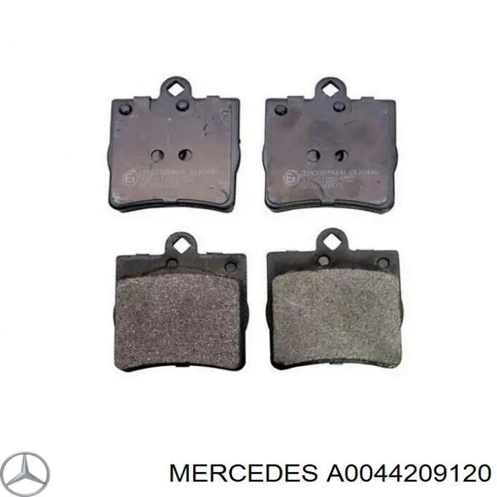 Compre A0044209120 Mercedes Sapatas do freio traseiras de disco