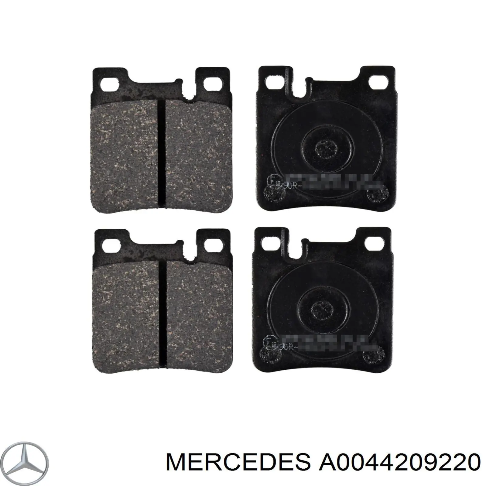 Колодки гальмові задні, дискові A0044209220 Mercedes