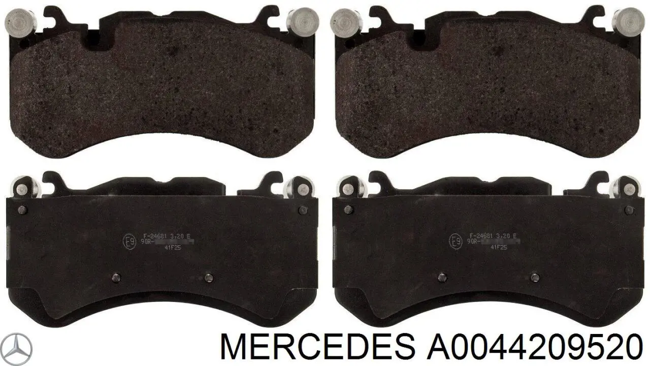 Передние тормозные колодки A0044209520 Mercedes