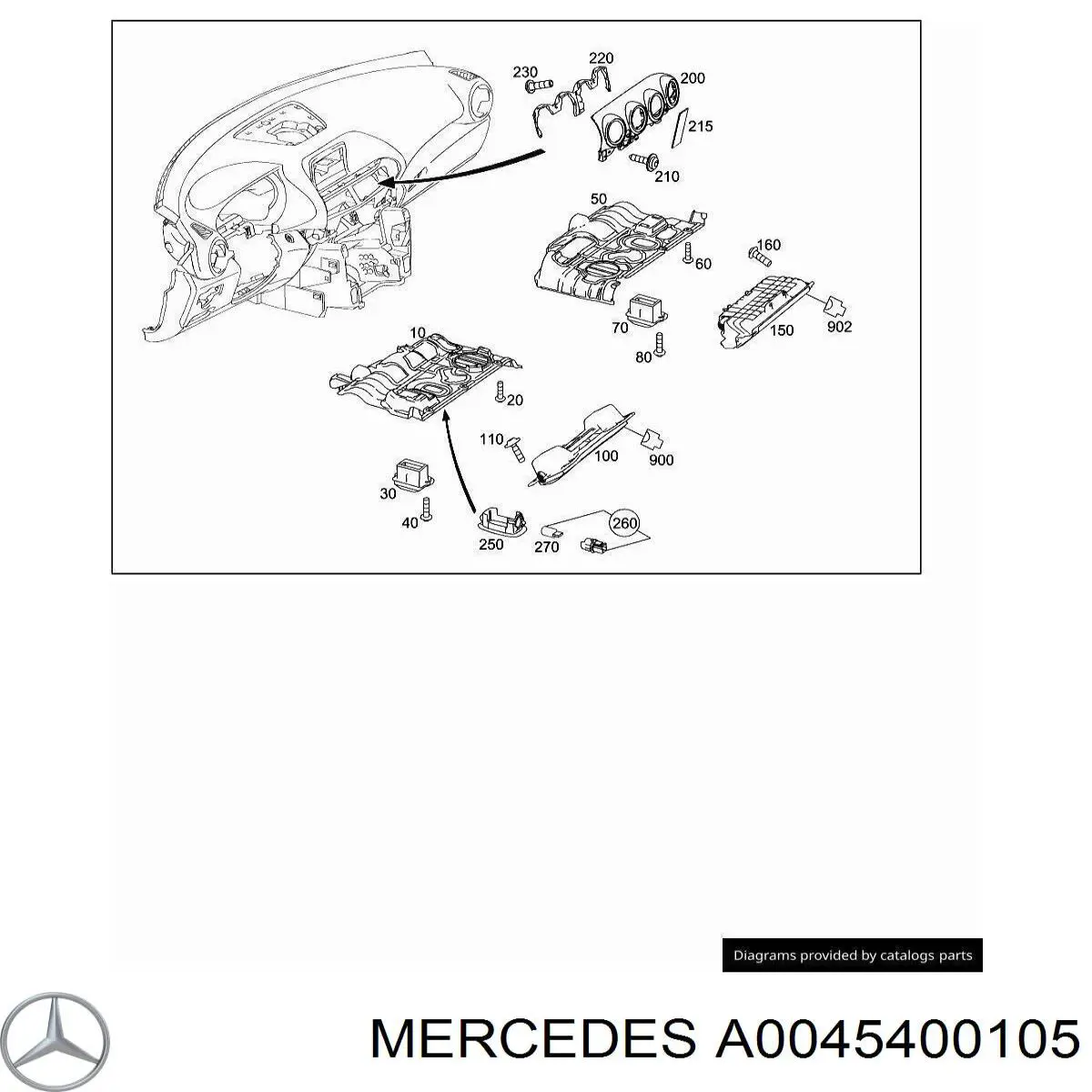 A0045400105 Mercedes 