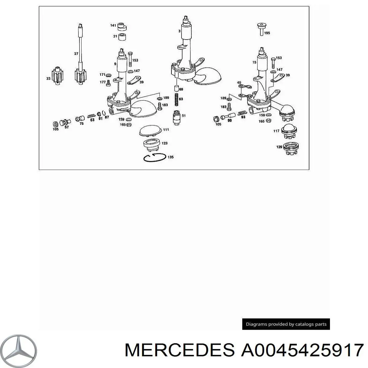 Датчик давления масла A0045425917 Mercedes