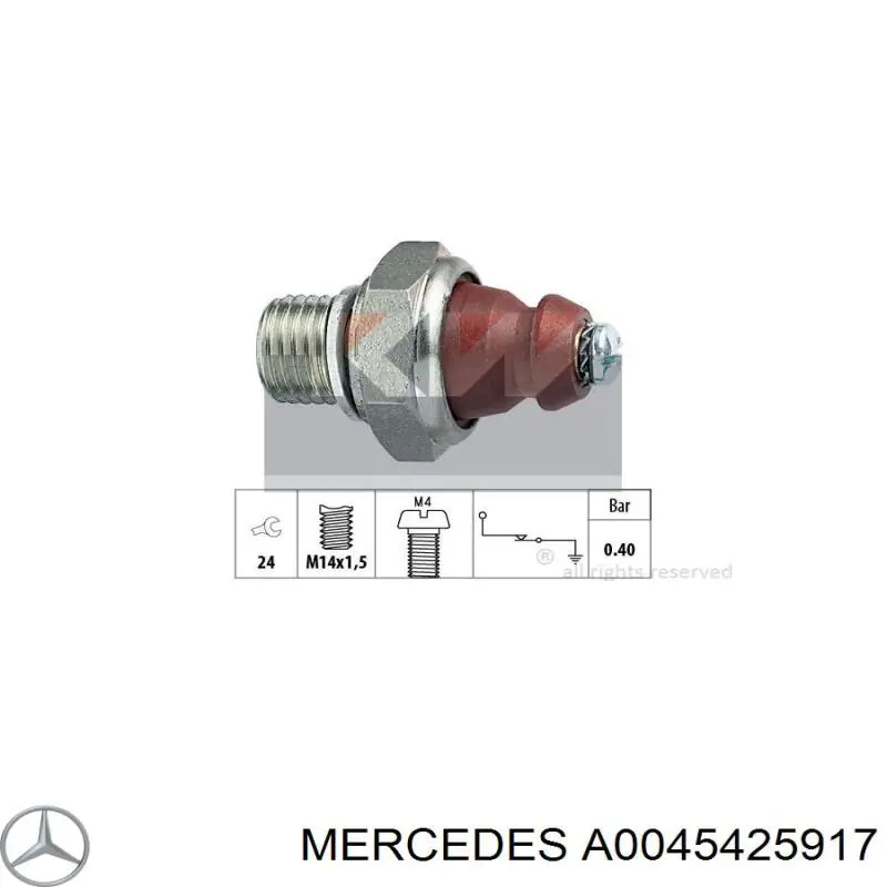 Купить A0045425917 Mercedes Датчик давления масла