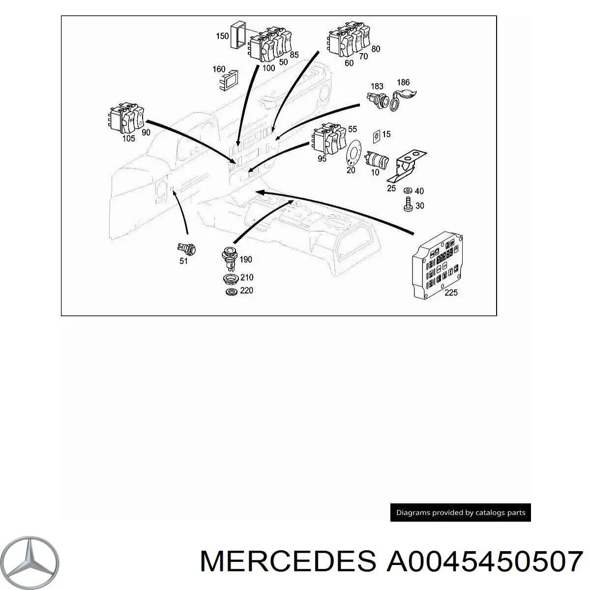 A0045450507 Mercedes 