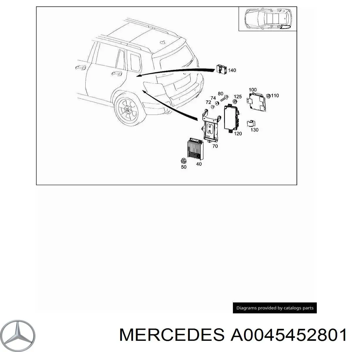  Mercedes A0045452801 цена, от 6.67 USD