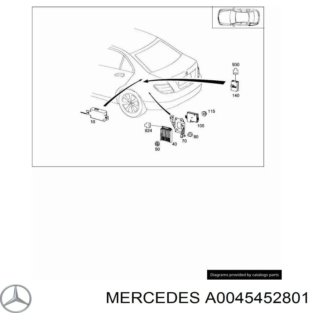 Купить A0045452801 Mercedes 