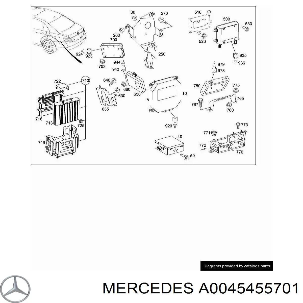  Mercedes A0045455701 цена, от 1.78 USD