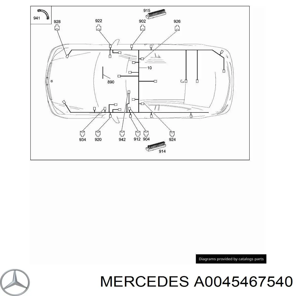 0045467540 Mercedes 