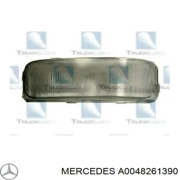 A0048261390 Mercedes стекло фары левой