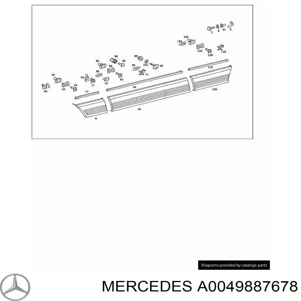  Mercedes A0049887678 цена, от 0.40 USD
