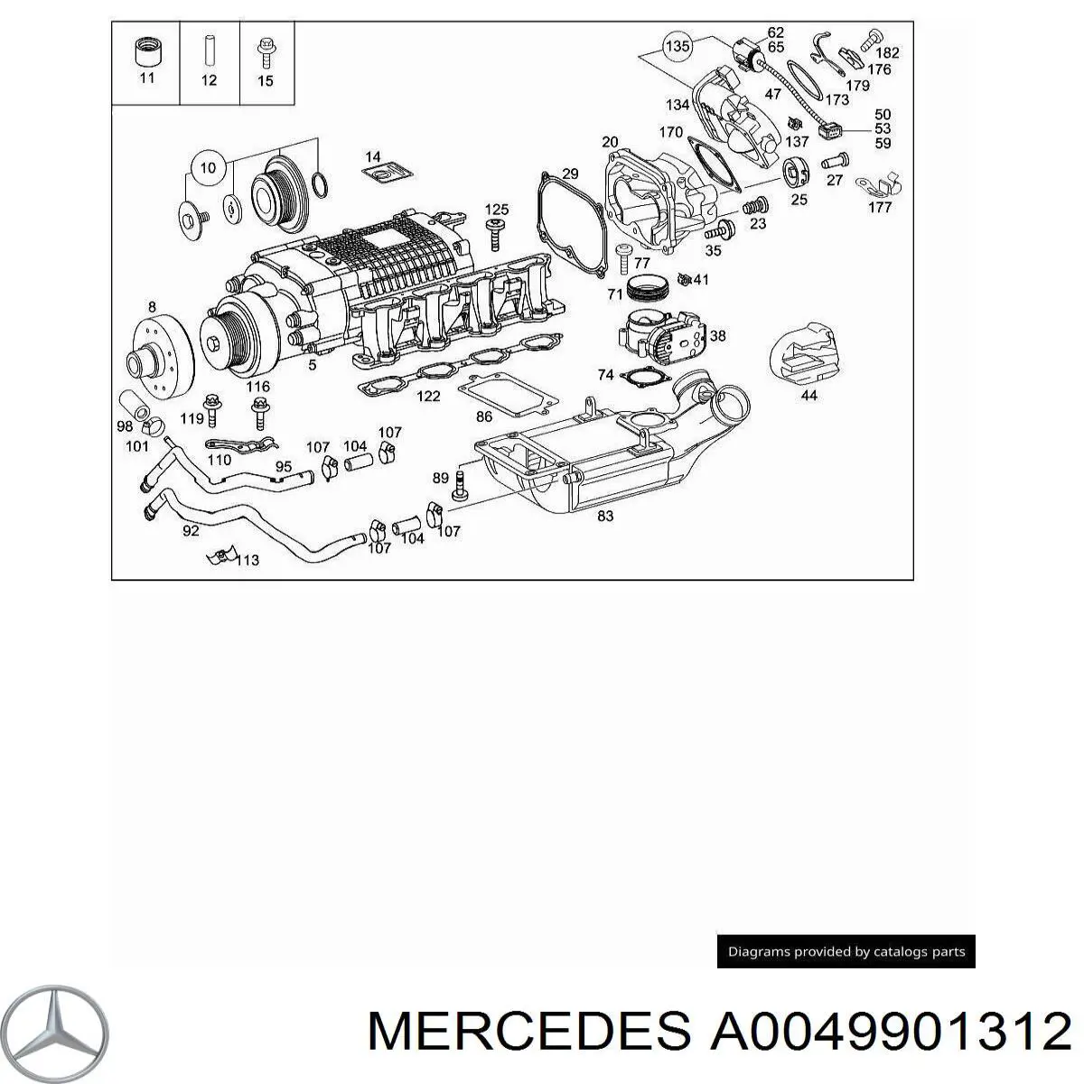 A0049901312 Mercedes 