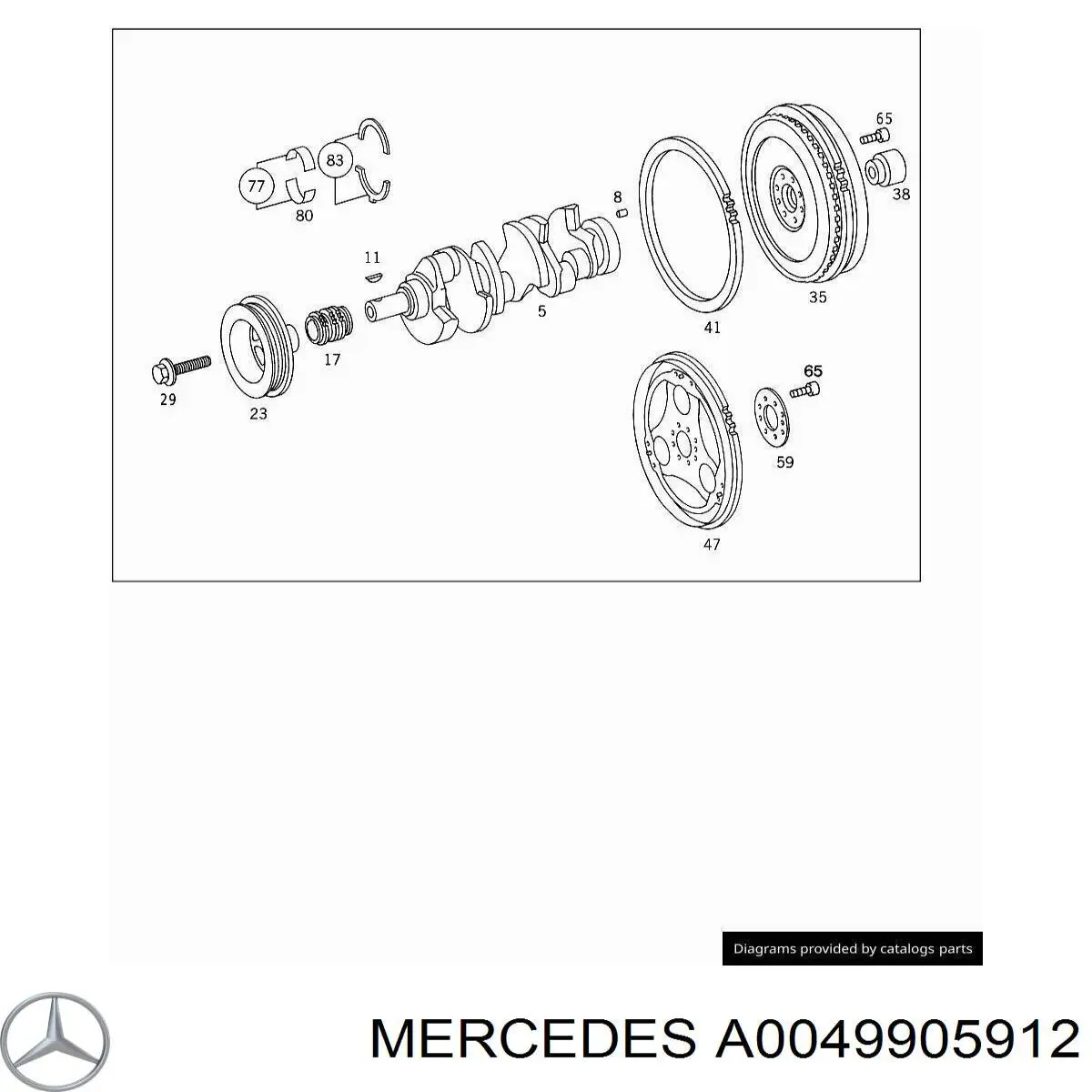 Болт крепления маховика на Mercedes GL-Class (X166)