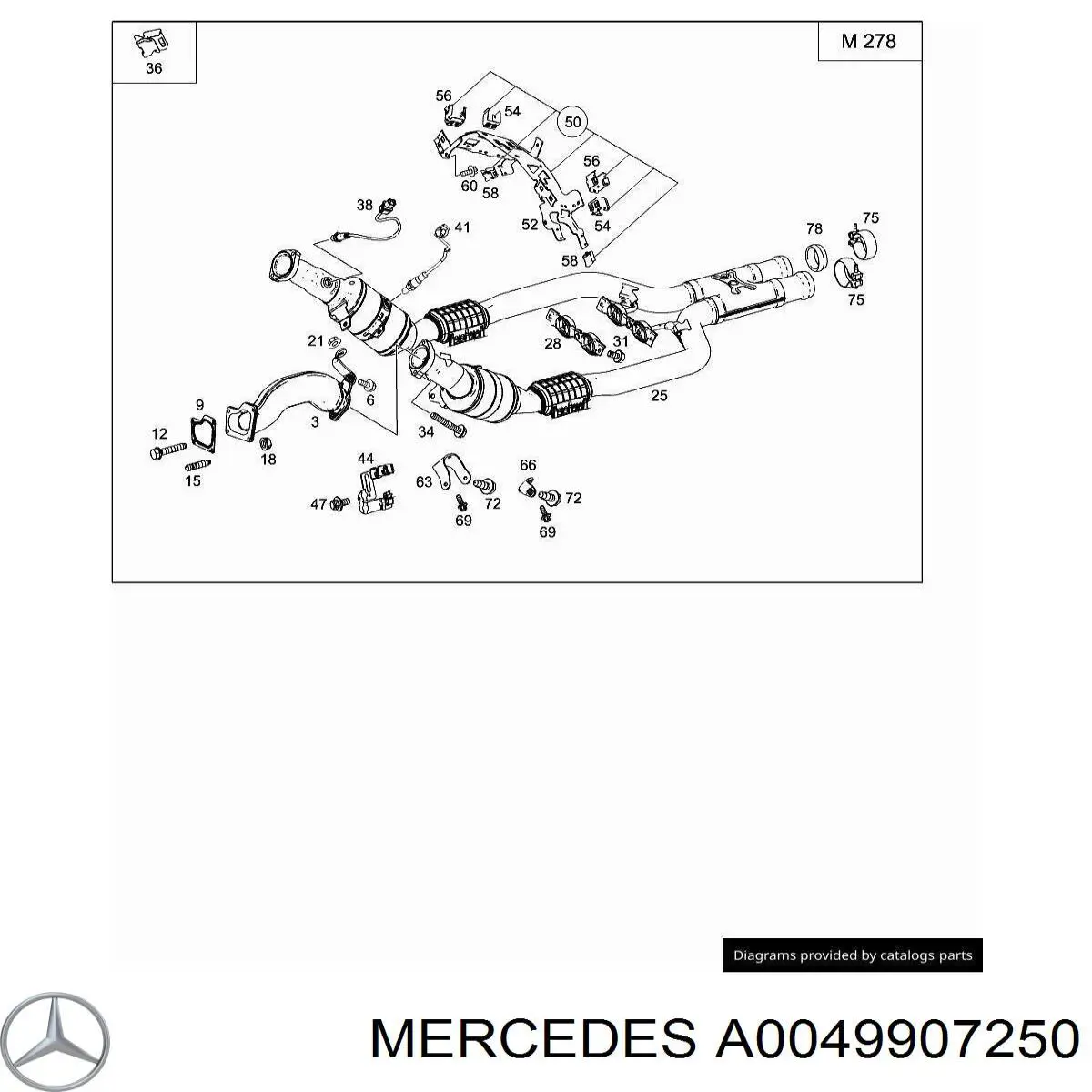 Болт (гайка) крепежа Mercedes A0049907250 цена, от 0.98 USD