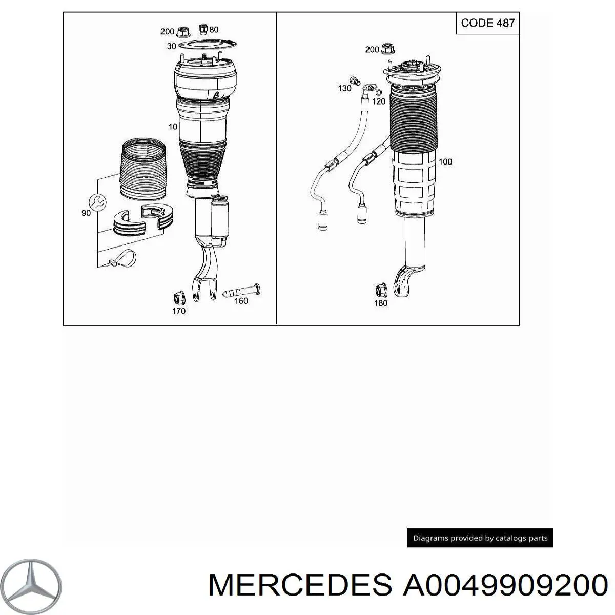  Mercedes 0049909200 цена, от 13.19 USD