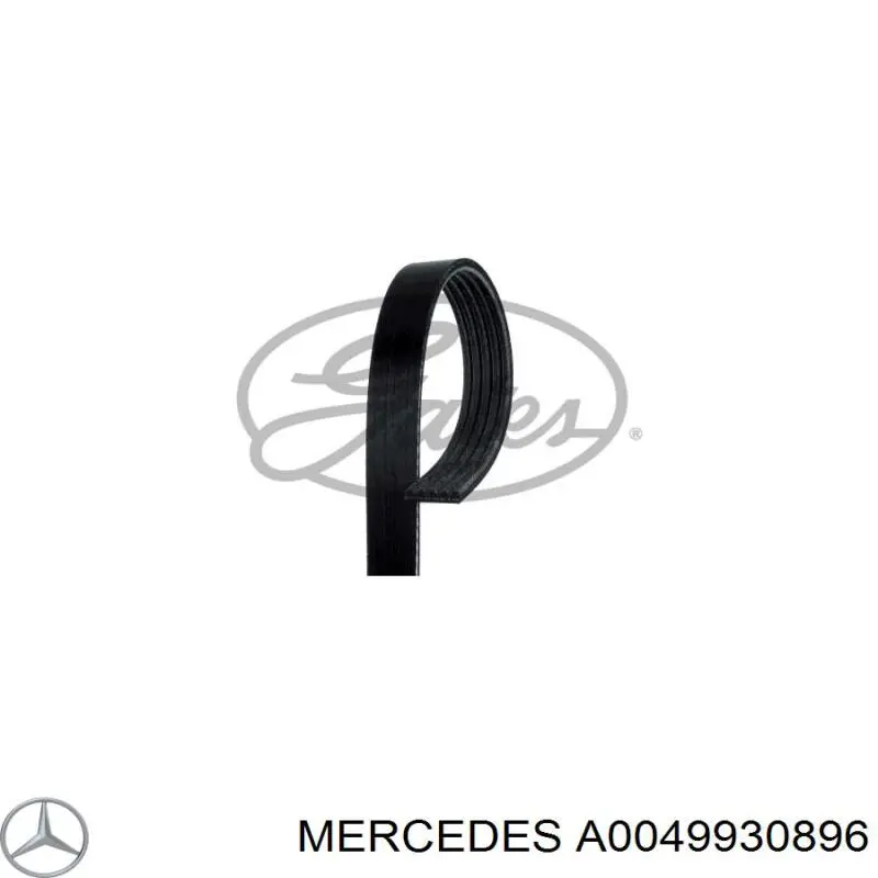 Ремінь приводний, агрегатів A0049930896 Mercedes