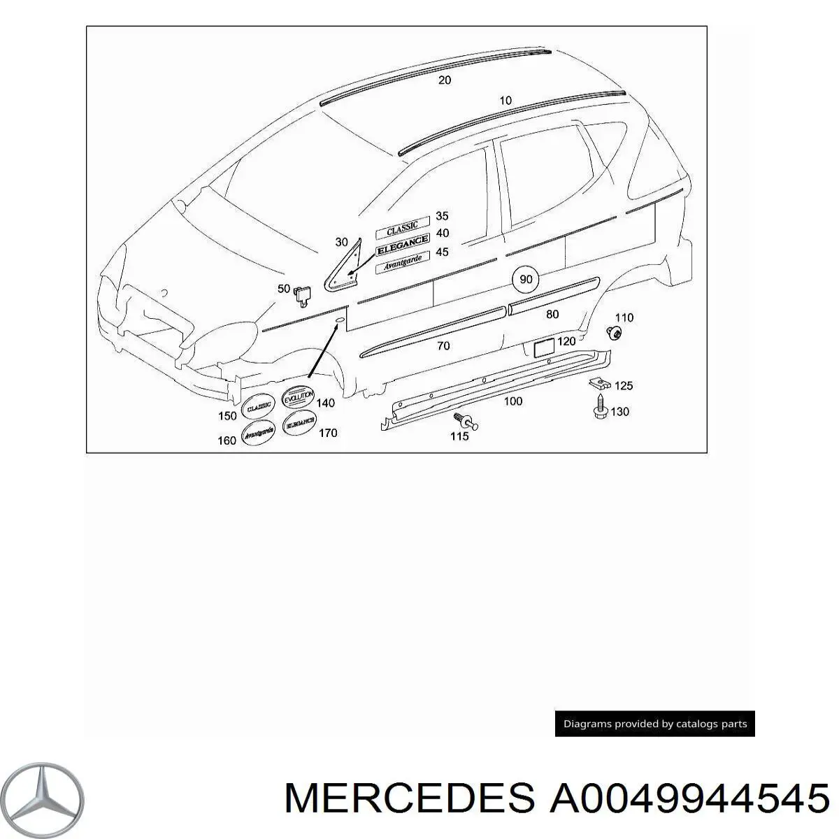  Mercedes A0049944545 цена, от 4.35 USD