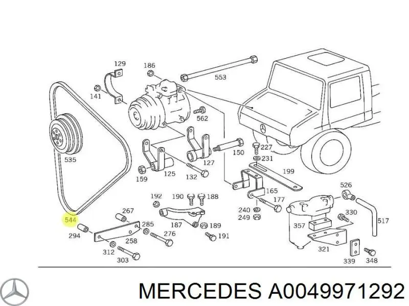 A0049971292 Mercedes ремень генератора