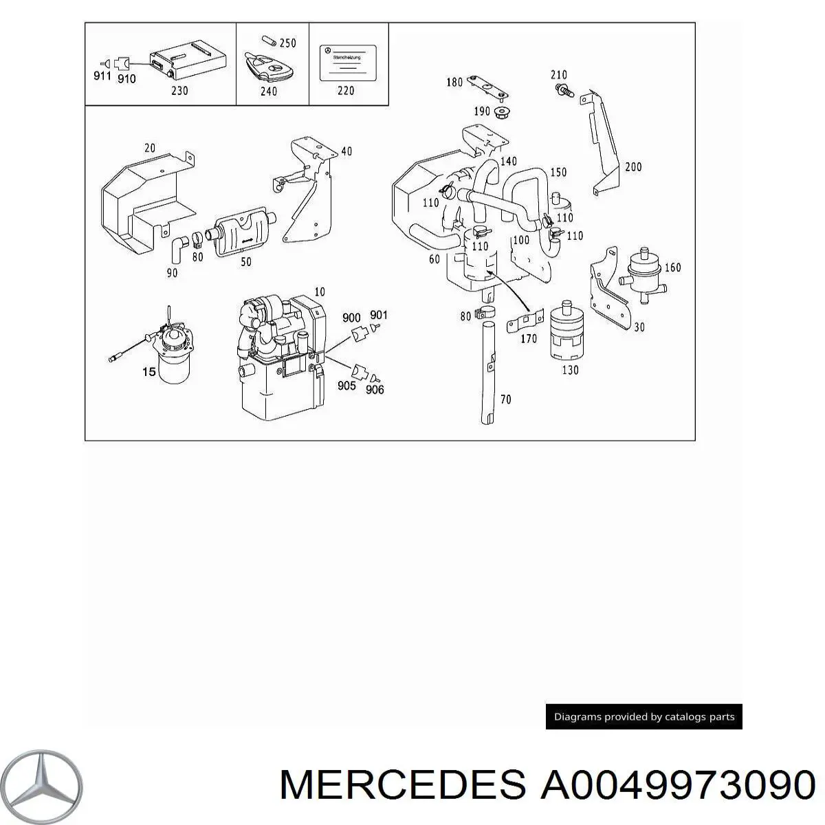 Купить A0049973090 Mercedes 