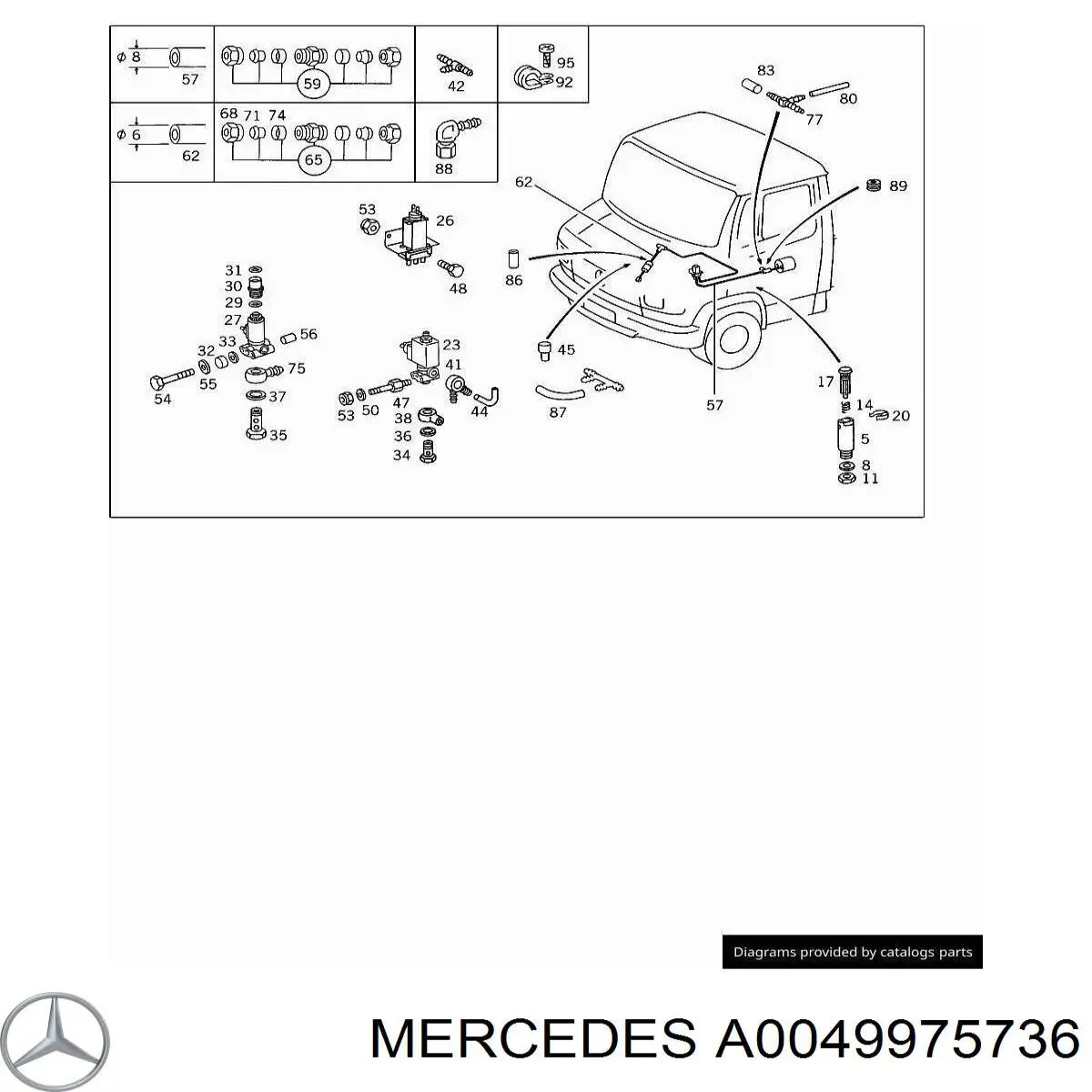  Mercedes A0049975736 цена, от 36.72 USD