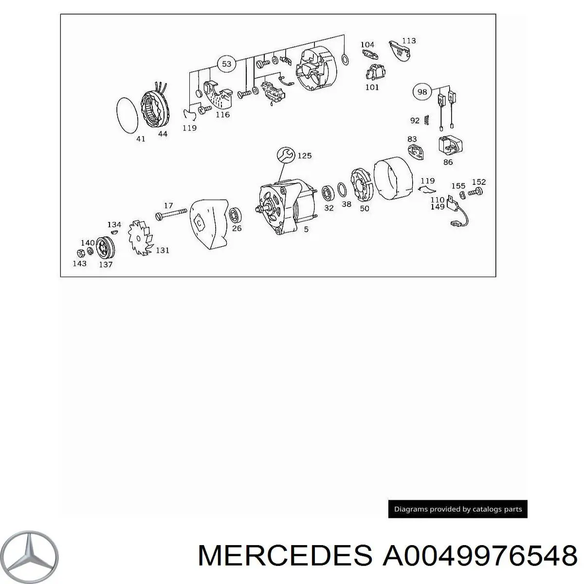 Купить A0049976548 Mercedes 