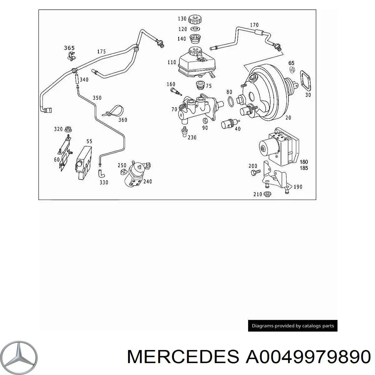 Хомут пластиковый универсальный Mercedes A0049979890 цена, от 0.18 USD