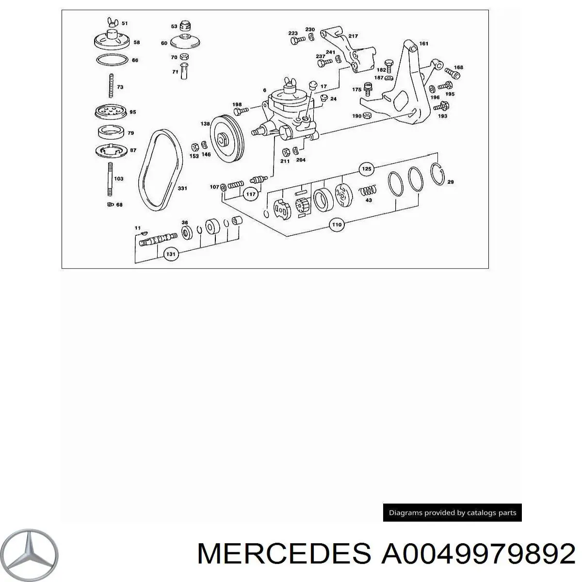 A0049979892 Mercedes Поликлиновый ремень
