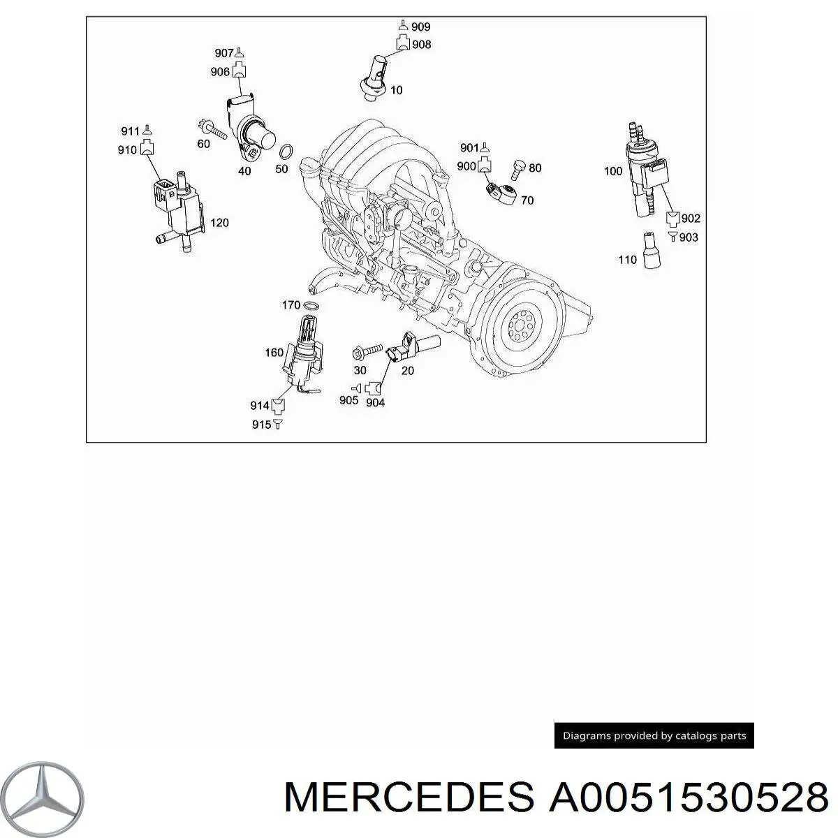 Купить A0051530528 Mercedes Датчик давления масла