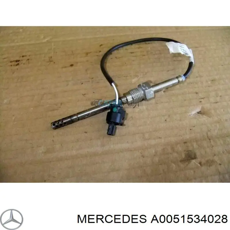A0051534028 Mercedes sensor de temperatura dos gases de escape (ge, no catalisador)