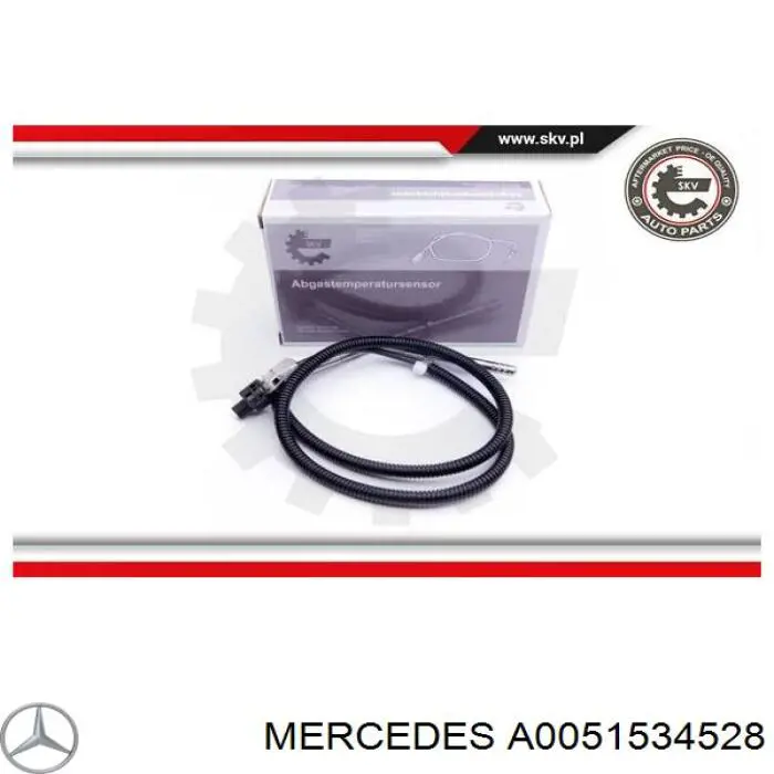 Датчик температуры выхлопных газов после сажевого фильтра Mercedes A0051534528 цена, от 63.35 USD