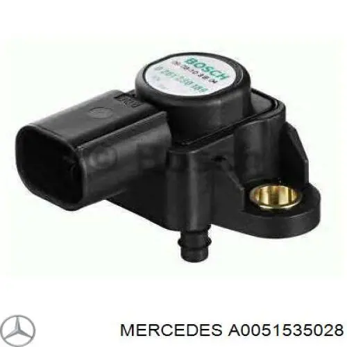 Датчик тиску у впускному колекторі, MAP A0051535028 Mercedes