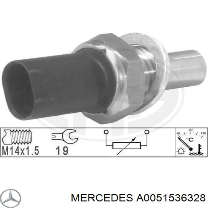 Купить A0051536328 Mercedes Датчик температуры топлива