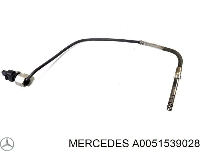 A0051539028 Mercedes sensor de temperatura dos gases de escape (ge, antes de filtro de partículas diesel)