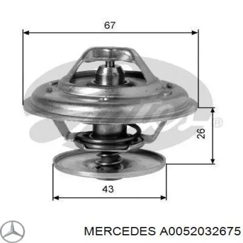 A0052032675 Mercedes термостат
