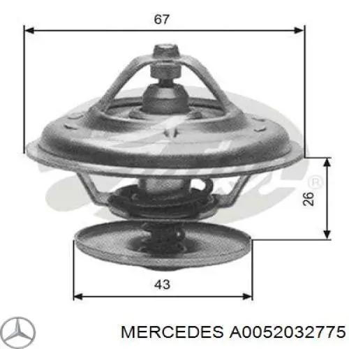 A0052032775 Mercedes термостат