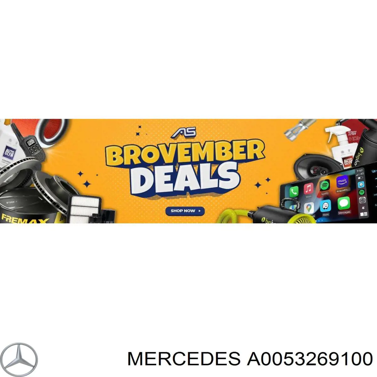 0053269100 Mercedes amortecedor traseiro