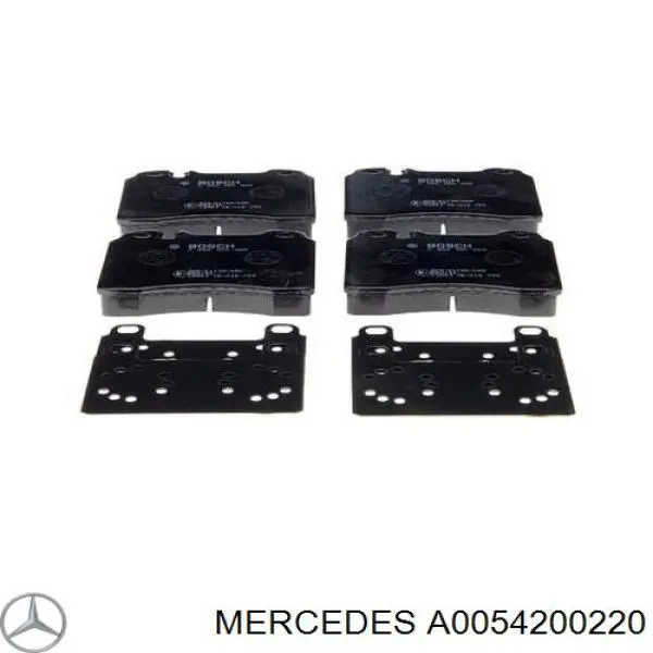 Передние тормозные колодки A0054200220 Mercedes