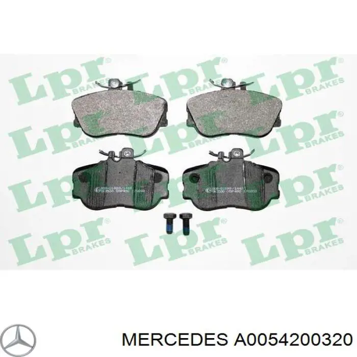Колодки Mercedes A0054200320 цена, от 22.80 USD