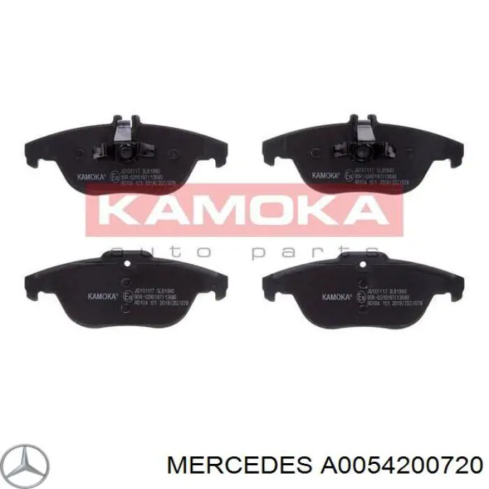 Задние тормозные колодки A0054200720 Mercedes
