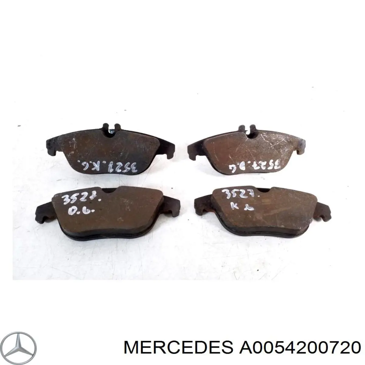 A0054200720 Mercedes колодки тормозные задние дисковые