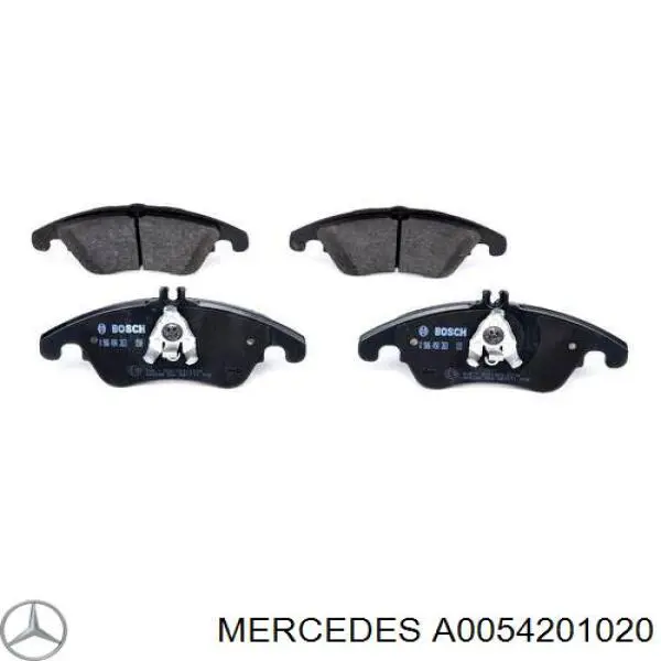 A0054201020 Mercedes колодки тормозные передние дисковые