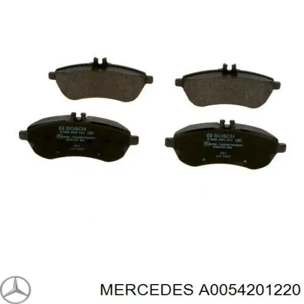 Купить A0054201220 Mercedes Колодки тормозные