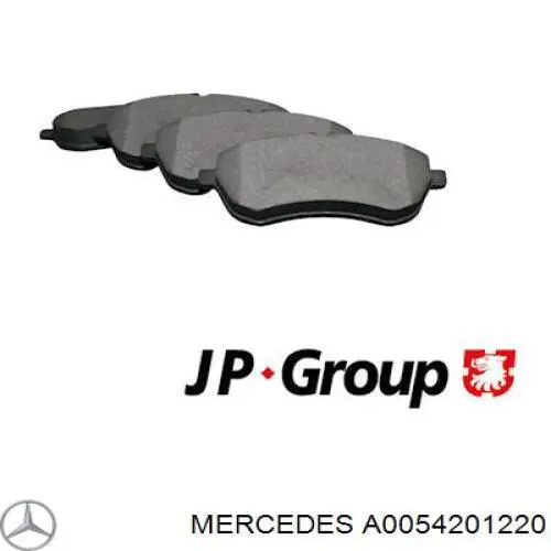 Колодки Mercedes A0054201220 цена, от 54.64 USD