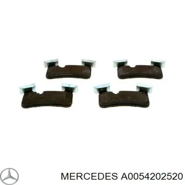 Колодки гальмові задні, дискові A0054202520 Mercedes